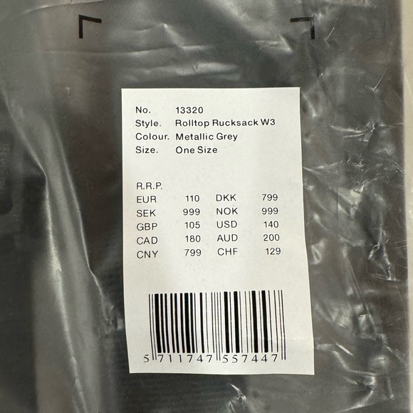 Rains Rolltop Rucksack Backpack - Picture 2 of 2